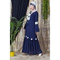 Party wear abaya- Navy Blue